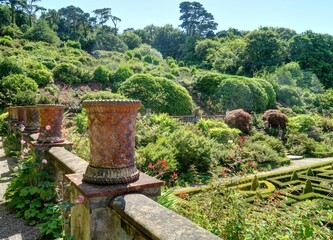 Obraz premium château de Bantry en Irlande et son jardin en terrasse