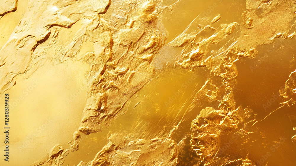 Poster Stunning golden abstract background with a shimmering metallic finish and a captivating granular textured pattern  This opulent luxurious design could be used as a decorative surface web backdrop