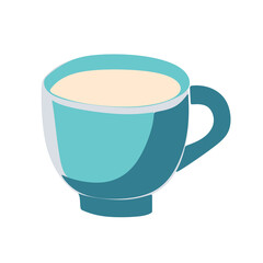 cup of milk vector illustration
