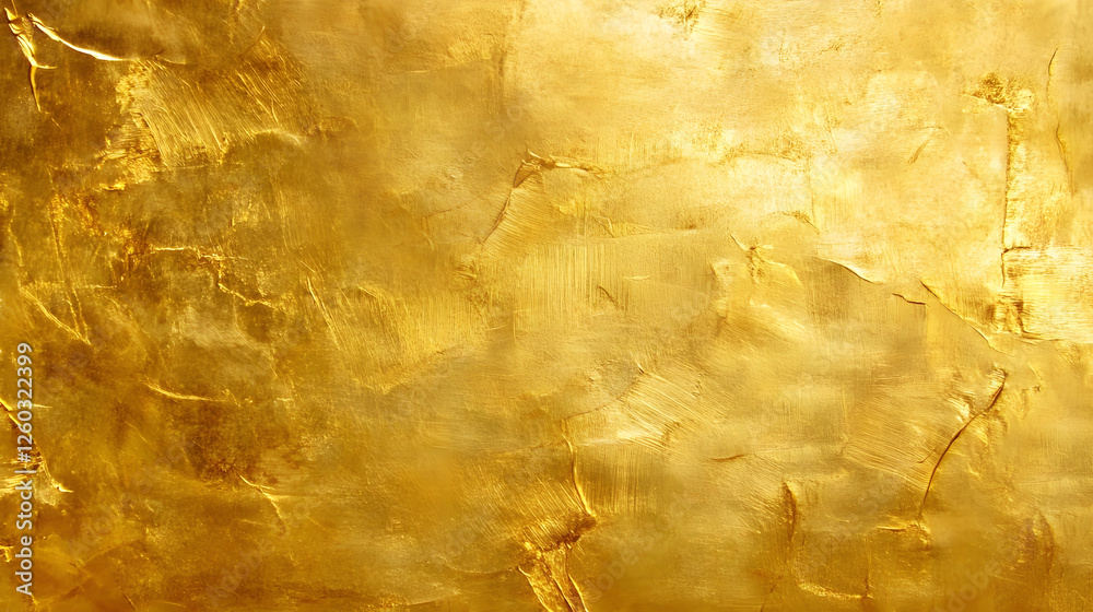 Poster vibrant abstract golden painting texture background with fluid light strokes and brushstrokes effect