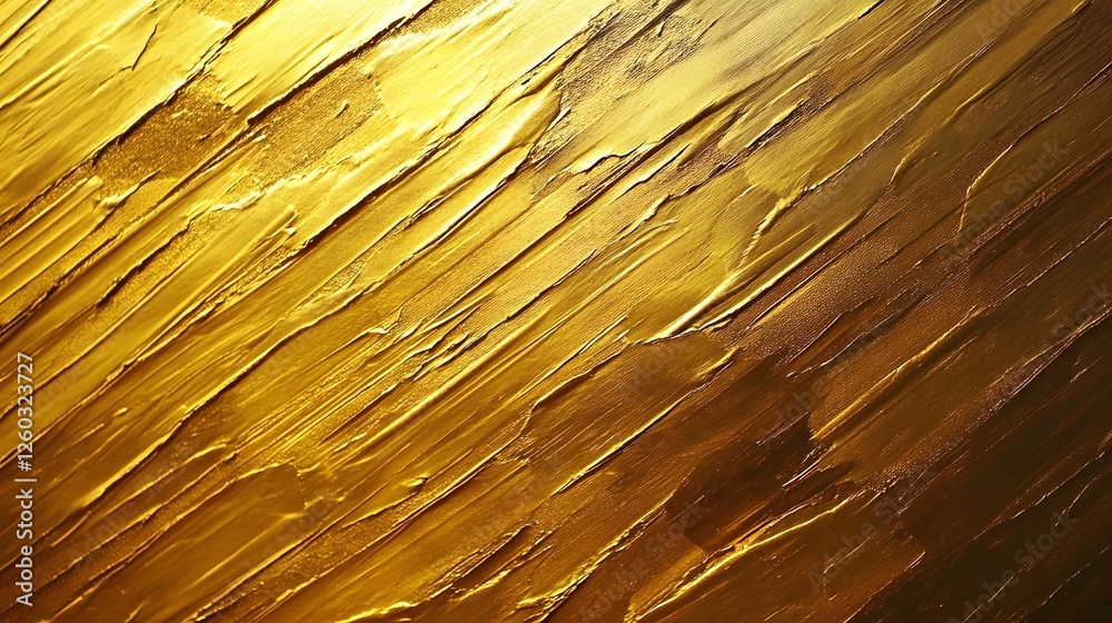 Poster vibrant metallic gold brushstrokes fluid art texture abstract background dynamic modern and captivat