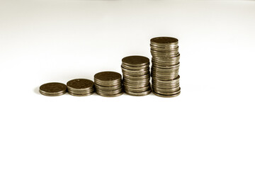 money and coins pension savings economic finance