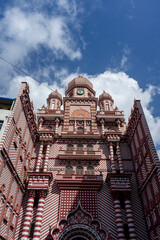 The Red Mosque, a representative Islamic temple in Colombo, Sri Lanka