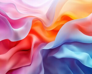 Fototapeta premium Abstract fluid color transitions background with fluid color transitions and smooth wave patterns. Emphasizing artistic flow and modern design, ideal for contemporary visuals and fluid art.