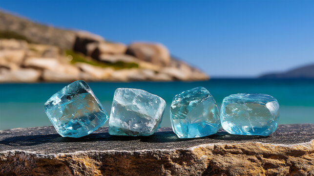  aquamarine's cool blue serenity