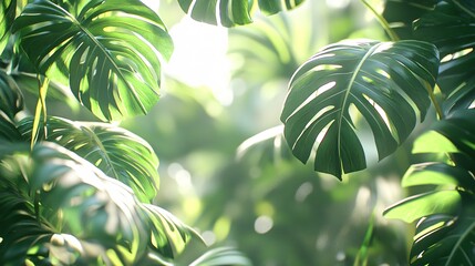 Natural Tropical Zoom Background with Intricate Details