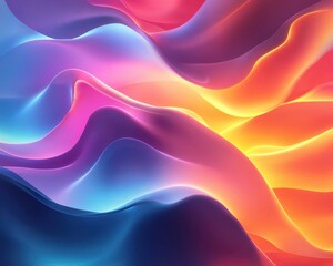 Abstract fluid neon gradient background with fluid neon gradients and soft glow effects. Emphasizing contemporary flair and artistic fluidity, ideal for modern designs and vibrant visuals.