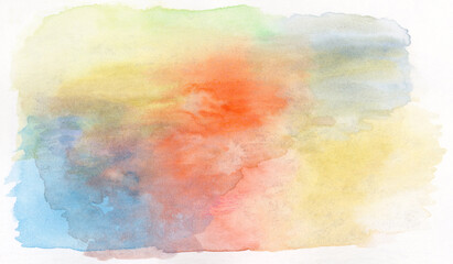 水彩絵の具のにじみとニュアンスカラーが美しい背景素材