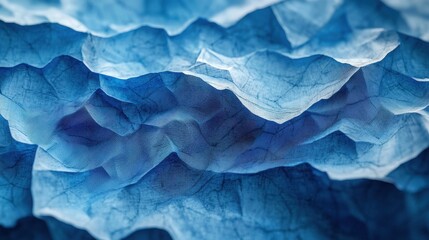 Obraz premium Close up of a blue and white abstract background with soft textures and patterns