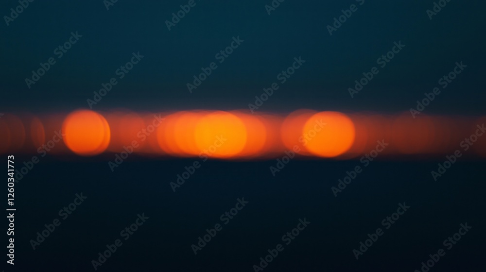Poster Sunset casts a warm glow over the ocean as soft waves ripple, creating an enchanting atmosphere filled with tranquility and harmony at dusk