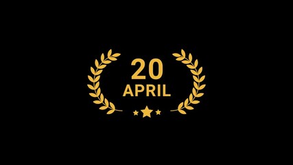 20 April Laurel Wreath Animation