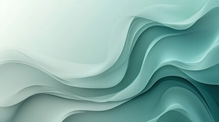 Obraz premium Elegant Teal Waves Background for Modern Design Projects and Presentations