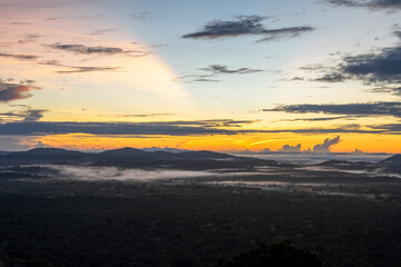 Sunrise from Sigiriya Rock in Sri lanka