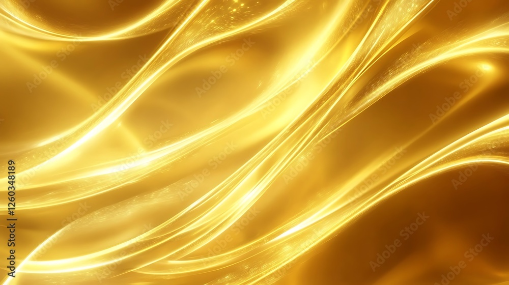 Poster glowing golden circle with bokeh effect. 3d rendering