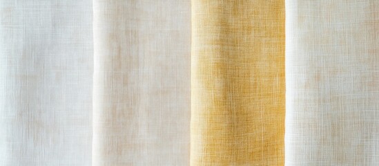 Pastel beige and yellow silk fabric texture wallpaper pattern with a soft, natural appearance ideal for elegant design projects