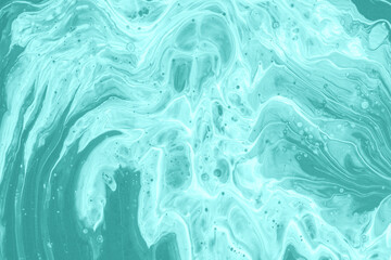 Fluid and Organic Clear Teal Color Abstract Background for Unique Designs