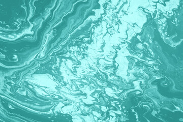 Fluid and Organic Clear Teal Color Abstract Background for Unique Designs