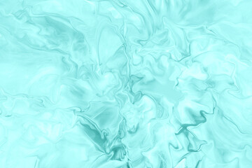 Fluid and Organic Clear Teal Color Abstract Background for Unique Designs