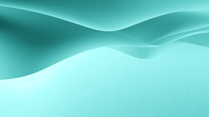 Fluid Dynamics Abstract Background in Clear Teal Color