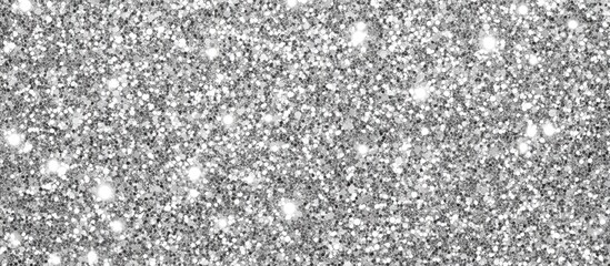 Silver and white glitter texture abstract background for festive and holiday design concepts