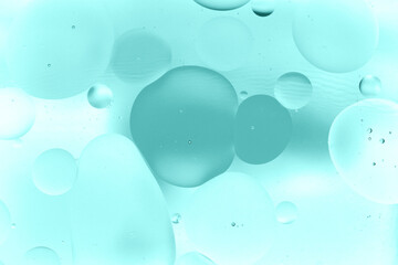 Fluid Dynamics Abstract Background in Clear Teal Color