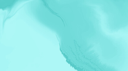 Fluid Dynamics Abstract Background in Clear Teal Color