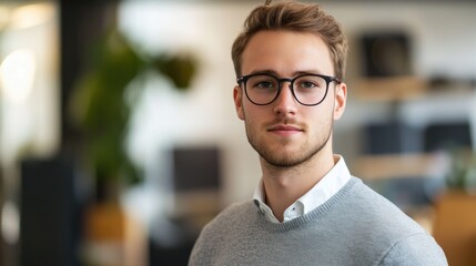 Young professional feeling overwhelmed in modern workspace reflecting workplace stress and anxiety in a corporate environment