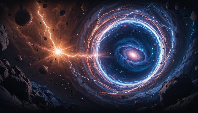 Mystical Space Rift: A Glimpse into Another Galaxy