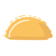 vector illustration of fried pastel. kue pastel. Indonesian food culinary. Indonesian snack