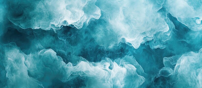 Stylized abstract seascape texture featuring various shades of blue creating a tranquil and dreamy marine atmosphere