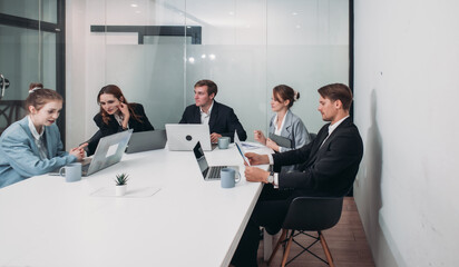 Professional Business Meeting in a Conference Room