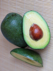 Avocado fresh fruits cut 