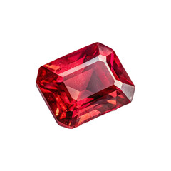Red Beryl in isolate background