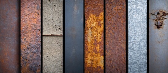 Industrial Textures Collection Featuring Weathered Metal and Rusty Surfaces Suitable for Design and Creative Projects