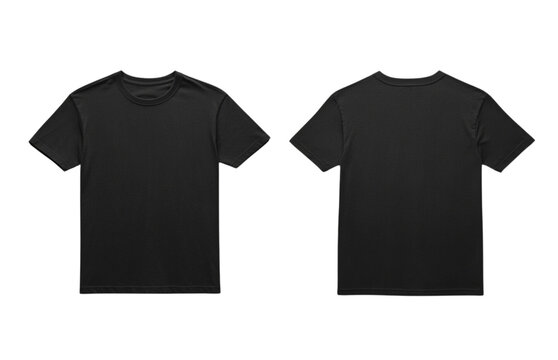Mockup Psd Template Black T Shirt Mockup Front And Back Black