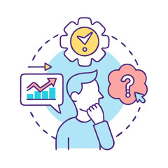 person thinking icon, person thinking vector illustration-person thinking perfect for person thinking logos and icons