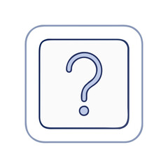 question mark in a square icon, question mark in a square vector illustration-question mark in a square perfect for question mark in a square logos and icons