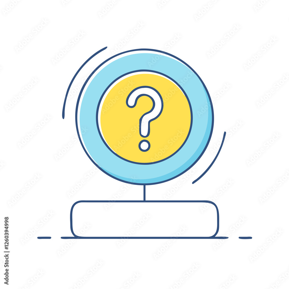 Poster question mark on a help button icon, question mark on a help button vector illustration-question mark on a help button perfect for question mark on a help button logos and icons