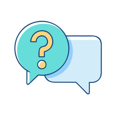 speech with question mark icon, speech with question mark vector illustration-speech with question mark perfect for speech with question mark logos and icons