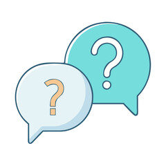 speech with question mark icon, speech with question mark vector illustration-speech with question mark perfect for speech with question mark logos and icons