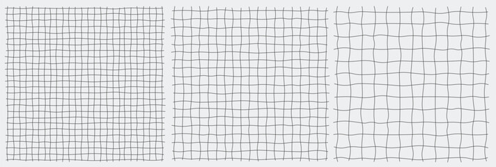 Modern Minimalist Hand-Drawn Grid Paper Background, Soft White and Gray Sketch Texture with Subtle Gridlines, Vector Design
