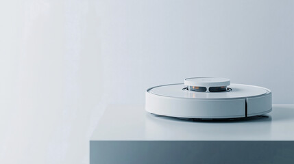 White Robotic Vacuum