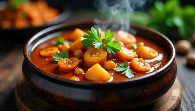Fragrant aromas waft from a slow-cooked rendang pot, potpourri, stew, sauce
