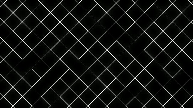 Minimal black geometric wireframe animation background abstract grid animated backdrop