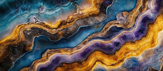 Fototapeta premium Multicolored rock formations with intricate layers showcasing natural patterns and textures reminiscent of bread-like structures