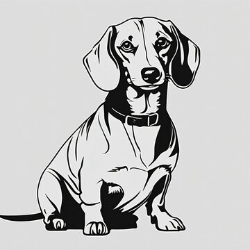 recommend clip art: Dachshund Dog Illustration