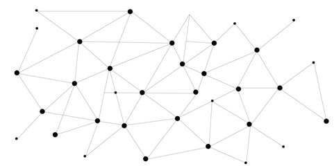 Network Connecting dot polygon background. Global network concept and communication technology. Digital technology background and network connection. vector illustration.