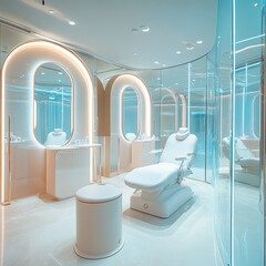 Luxury Spa Interior Design: Modern Beauty Clinic - Minimalist design