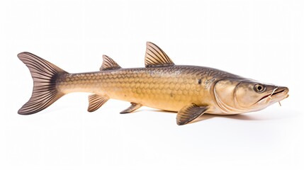 Fototapeta premium Isolated Sturgeon Fish on White Background