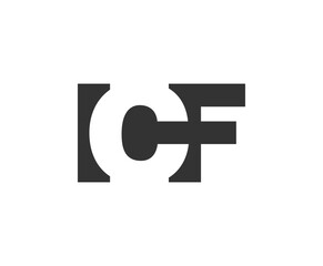 ICF logo design. Initial letter I C F bold font style for tech startups, consulting, corporate branding. Creative company name, headlines typography identity, trendy logotype.